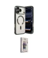ieg™ iPhone 17 Pro Kılıf Nova Işık Özel Seri - Siyah Bilvis 3D Cam Ekran Koruyucu