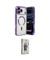 ieg™ iPhone 17 Pro Kılıf Nova Işık Özel Seri - Siyah Bilvis 3D Cam Ekran Koruyucu