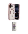 ieg™ iPhone 17 Pro Kılıf Nova Işık Özel Seri - Siyah Bilvis 3D Cam Ekran Koruyucu