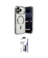 ieg™ iPhone 17 Pro Kılıf Nova Işık Özel Seri - Siyah Bilvis 3X AR Hayalet Cam Ekran Koruyucu