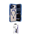 ieg™ iPhone 17 Pro Kılıf Nova Işık Özel Seri - Siyah Bilvis 3X AR Hayalet Cam Ekran Koruyucu
