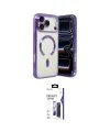 ieg™ iPhone 17 Pro Kılıf Nova Işık Özel Seri - Siyah Bilvis 3X AR Hayalet Cam Ekran Koruyucu