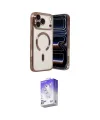 ieg™ iPhone 17 Pro Kılıf Nova Işık Özel Seri - Siyah Bilvis 5in1 3D Magic Cam Ekran Koruyucu