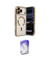 ieg™ iPhone 17 Pro Kılıf Nova Işık Özel Seri - Siyah Bilvis 5in1 3D Magic Cam Ekran Koruyucu