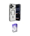 ieg™ iPhone 17 Pro Kılıf Nova Işık Özel Seri - Siyah Bilvis 5in1 3D Magic Cam Ekran Koruyucu