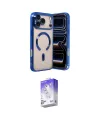 ieg™ iPhone 17 Pro Kılıf Nova Işık Özel Seri - Siyah Bilvis 5in1 3D Magic Cam Ekran Koruyucu