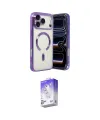 ieg™ iPhone 17 Pro Kılıf Nova Işık Özel Seri - Siyah Bilvis 5in1 3D Magic Cam Ekran Koruyucu
