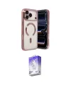 ieg™ iPhone 17 Pro Kılıf Nova Işık Özel Seri - Siyah Bilvis 5in1 3D Magic Cam Ekran Koruyucu