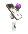 ieg™ iPhone 17 Pro Kılıf Nova Yansıma Serisi - Şeffaf Pasifik Cam Ekran Koruyucu