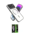 ieg™ iPhone 17 Pro Kılıf Nova Yansıma Serisi - Siyah 360 Mat Full Body Arka Koruyucu