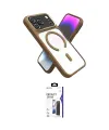 ieg™ iPhone 17 Pro Kılıf Nova Yansıma Serisi - Siyah Bilvis 3X AR Hayalet Cam Ekran Koruyucu