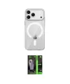 ieg™ iPhone 17 Pro Kılıf Pusula Form Özel Seri - Şeffaf 360 Full Body Arka Koruyucu
