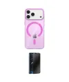 ieg™ iPhone 17 Pro Kılıf Pusula Form Özel Seri - Siyah 3D Antistatik Hayalet Cam Ekran Koruyucu