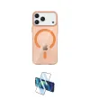 ieg™ iPhone 17 Pro Kılıf Pusula Form Özel Seri - Siyah 3D Antistatik Seramik Nano Ekran Koruyucu