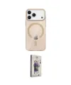 ieg™ iPhone 17 Pro Kılıf Pusula Form Özel Seri - Siyah Bilvis 3D Cam Ekran Koruyucu