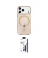 ieg™ iPhone 17 Pro Kılıf Pusula Form Özel Seri - Siyah Bilvis 3X AR Hayalet Cam Ekran Koruyucu