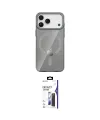 ieg™ iPhone 17 Pro Kılıf Pusula Form Özel Seri - Siyah Bilvis 3X AR Hayalet Cam Ekran Koruyucu
