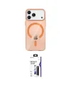 ieg™ iPhone 17 Pro Kılıf Pusula Form Özel Seri - Siyah Bilvis 3X AR Hayalet Cam Ekran Koruyucu