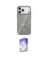 ieg™ iPhone 17 Pro Kılıf Pusula Form Özel Seri - Siyah Bilvis 5in1 3D Magic Cam Ekran Koruyucu