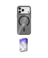 ieg™ iPhone 17 Pro Kılıf Pusula Form Özel Seri - Siyah Bilvis 5in1 3D Magic Cam Ekran Koruyucu