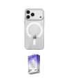 ieg™ iPhone 17 Pro Kılıf Pusula Form Özel Seri - Siyah Bilvis 5in1 3D Magic Cam Ekran Koruyucu