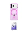 ieg™ iPhone 17 Pro Kılıf Pusula Form Özel Seri - Siyah Bilvis 5in1 5D Magic Hayalet Cam Ekran Koruyucu