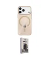 ieg™ iPhone 17 Pro Kılıf Pusula Form Özel Seri - Siyah Bilvis Hayalet Cam Ekran Koruyucu