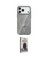 ieg™ iPhone 17 Pro Kılıf Pusula Form Özel Seri - Siyah Bilvis Hayalet Cam Ekran Koruyucu