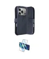 ieg™ iPhone 17 Pro Kılıf Siluet Işık Serisi - Siyah 3D Antistatik Cam Ekran Koruyucu
