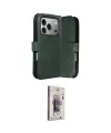 ieg™ iPhone 17 Pro Kılıf Siluet Işık Serisi - Siyah Bilvis 3D Cam Ekran Koruyucu
