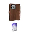 ieg™ iPhone 17 Pro Kılıf Siluet Işık Serisi - Siyah Bilvis 5in1 3D Magic Cam Ekran Koruyucu
