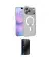ieg™ iPhone 17 Pro Kılıf Siluet Minimal Prime - Siyah 3D Antistatik Hayalet Cam Ekran Koruyucu