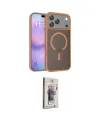 ieg™ iPhone 17 Pro Kılıf Siluet Minimal Prime - Siyah Bilvis 3D Cam Ekran Koruyucu