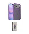 ieg™ iPhone 17 Pro Kılıf Siluet Minimal Prime - Siyah Bilvis 3D Cam Ekran Koruyucu