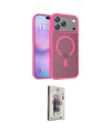 ieg™ iPhone 17 Pro Kılıf Siluet Minimal Prime - Siyah Bilvis 3D Cam Ekran Koruyucu