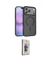 ieg™ iPhone 17 Pro Kılıf Siluet Minimal Prime - Siyah Bilvis 3D Cam Ekran Koruyucu