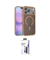 ieg™ iPhone 17 Pro Kılıf Siluet Minimal Prime - Siyah Bilvis 3X AR Hayalet Cam Ekran Koruyucu