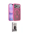 ieg™ iPhone 17 Pro Kılıf Siluet Minimal Prime - Siyah Bilvis Hayalet Cam Ekran Koruyucu