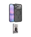 ieg™ iPhone 17 Pro Kılıf Siluet Minimal Prime - Siyah Bilvis Hayalet Cam Ekran Koruyucu