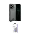 ieg™ iPhone 17 Pro Kılıf Vadi Çizgi Prime - Siyah Bilvis 3X AR Hayalet Cam Ekran Koruyucu