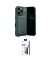 ieg™ iPhone 17 Pro Kılıf Vadi Çizgi Prime - Siyah Bilvis 3X AR Hayalet Cam Ekran Koruyucu