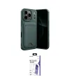 ieg™ iPhone 17 Pro Kılıf Vadi Çizgi Prime - Siyah Bilvis 3X AR HD Cam Ekran Koruyucu