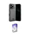 ieg™ iPhone 17 Pro Kılıf Vadi Çizgi Prime - Siyah Bilvis 5in1 3D Magic Cam Ekran Koruyucu