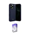 ieg™ iPhone 17 Pro Kılıf Vadi Çizgi Prime - Siyah Bilvis 5in1 3D Magic Cam Ekran Koruyucu