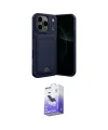 ieg™ iPhone 17 Pro Kılıf Vadi Çizgi Prime - Siyah Bilvis 5in1 5D Magic Hayalet Cam Ekran Koruyucu