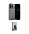 ieg™ iPhone 17 Pro Kılıf Vadi Çizgi Prime - Siyah Bilvis Hayalet Cam Ekran Koruyucu