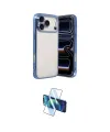 ieg™ iPhone 17 Pro Kılıf Vadi Minimal - Siyah 3D Antistatik Cam Ekran Koruyucu