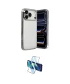 ieg™ iPhone 17 Pro Kılıf Vadi Minimal - Siyah 3D Antistatik Cam Ekran Koruyucu