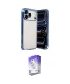ieg™ iPhone 17 Pro Kılıf Vadi Minimal - Siyah Bilvis 5in1 3D Magic Cam Ekran Koruyucu