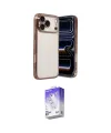 ieg™ iPhone 17 Pro Kılıf Vadi Minimal - Siyah Bilvis 5in1 3D Magic Cam Ekran Koruyucu